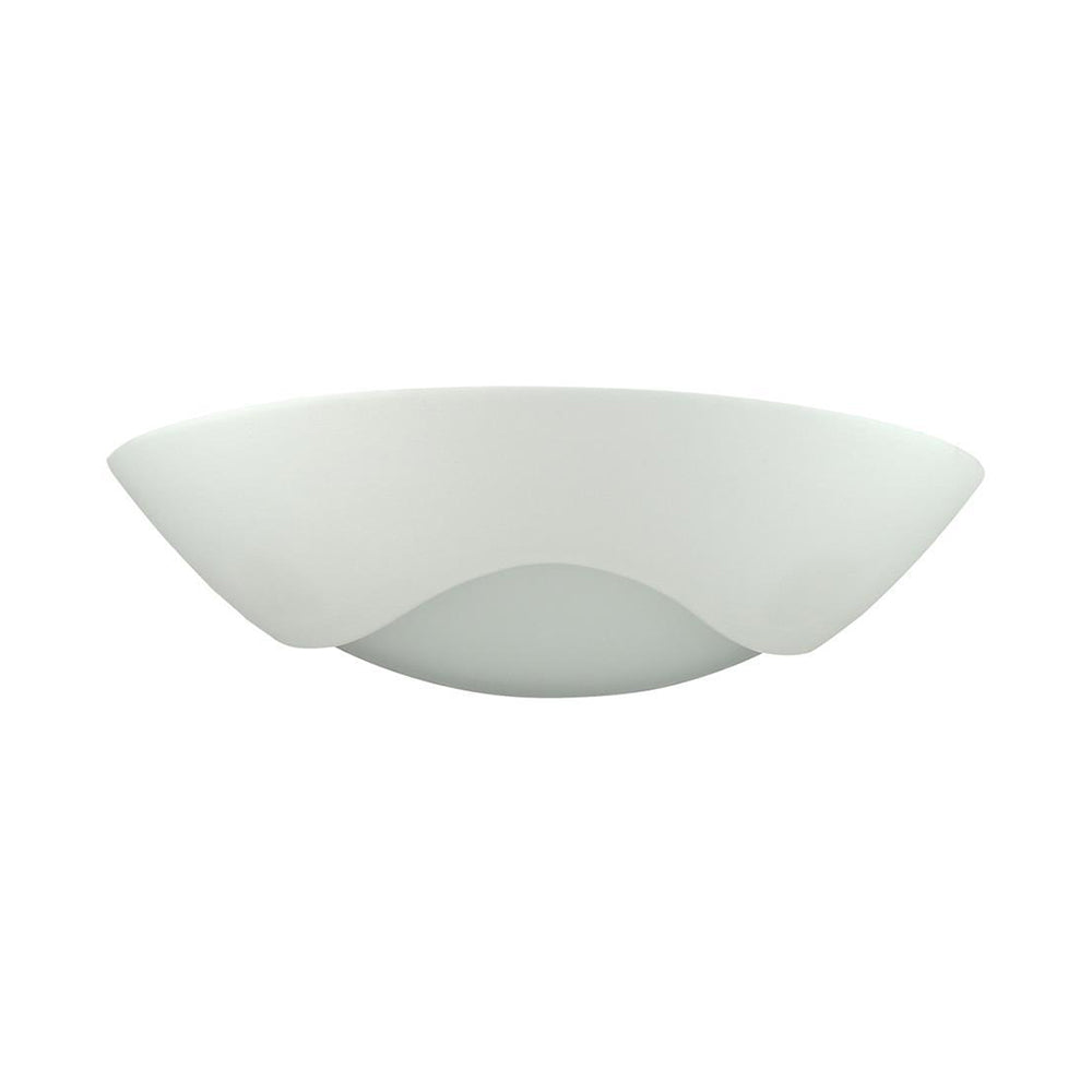 BF-8259 Wall Sconce W360mm White Ceramic Frosted Glass - 11118