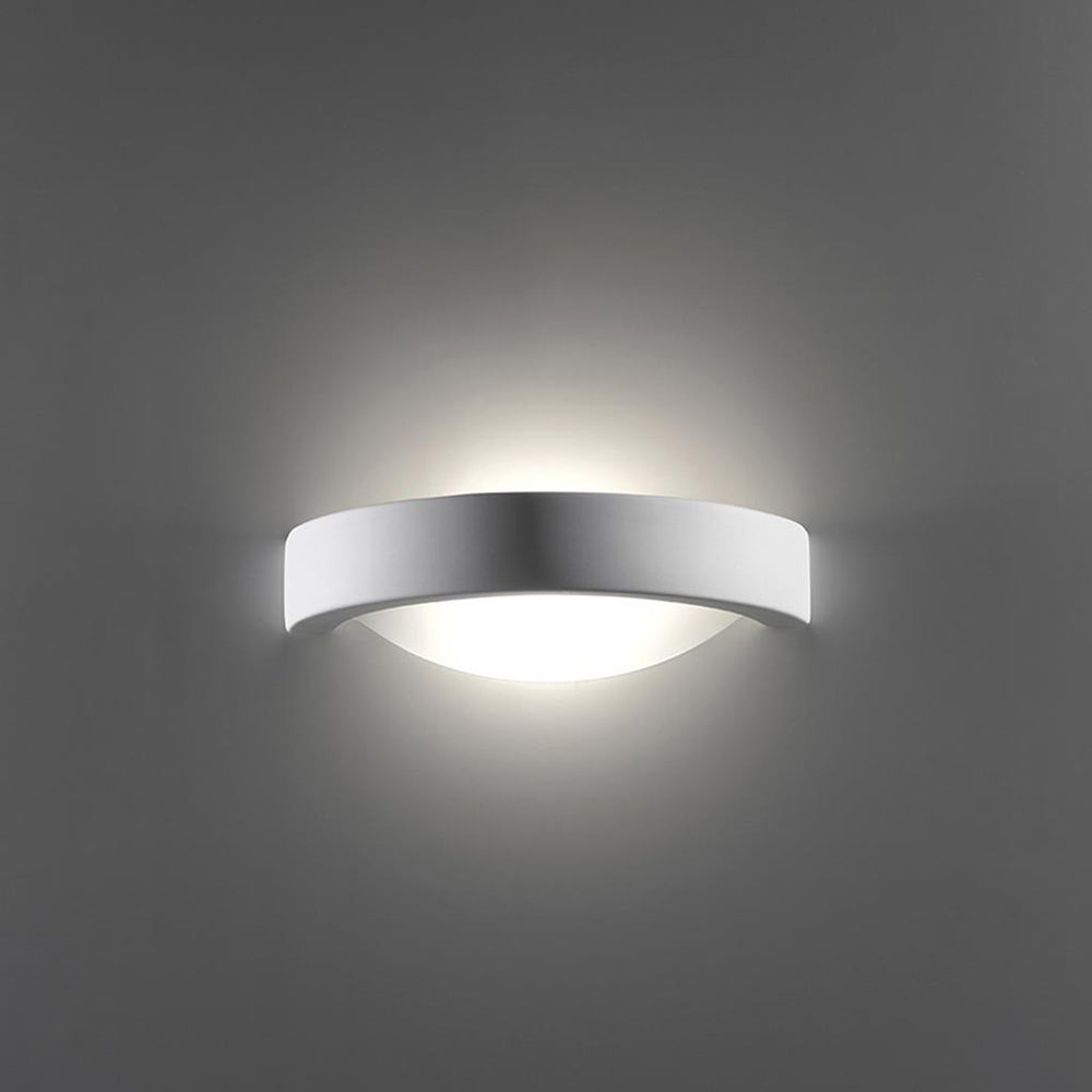 BF-8286 Wall Sconce W320mm White Ceramic Frosted Glass - 11122
