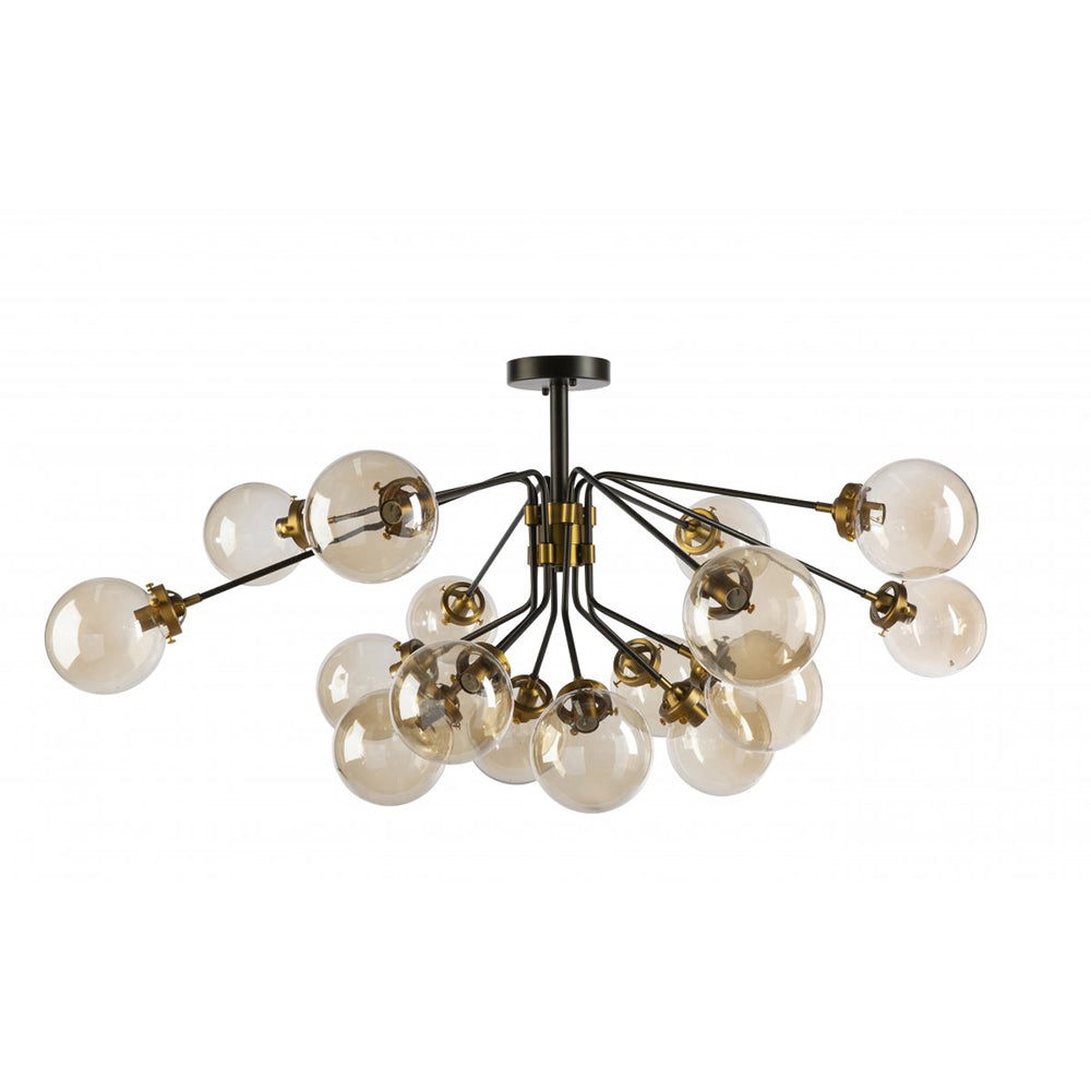 Buy Pendant Lights Australia Fiorentino Lighting - OLIVER-16 Light Pendant Bronze and Black