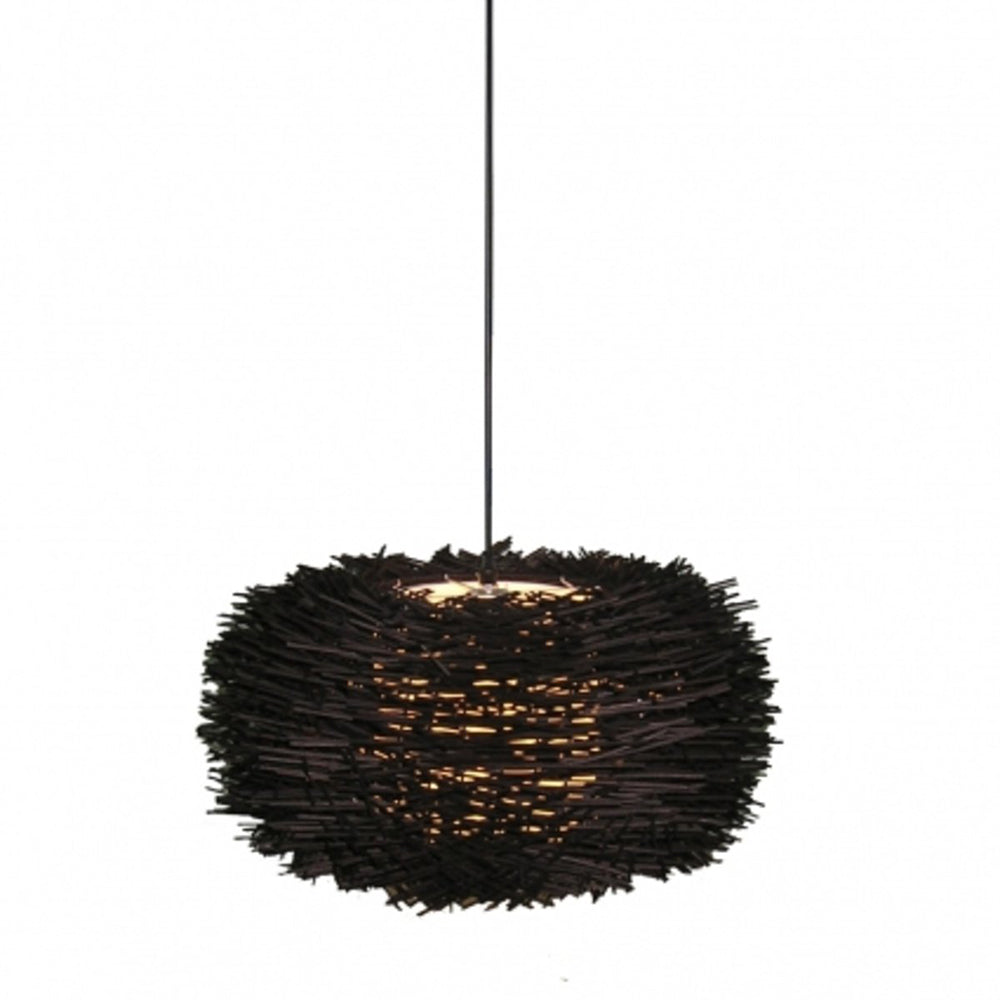 Buy Pendant Lights Australia Fiorentino Lighting - PERUGIA 1 Light Pendant Large Dark Brown