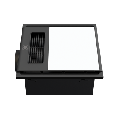 Heatcore 4 in 1 Retrofit LED Bathroom Heater 12W Tri Color Black - 56025