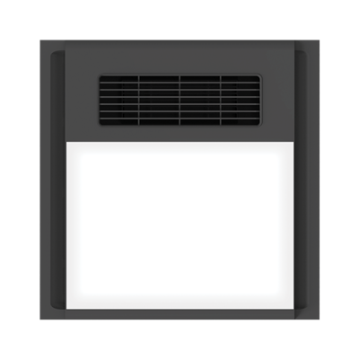 Heatcore 4 in 1 Retrofit LED Bathroom Heater 12W Tri Color Black - 56025