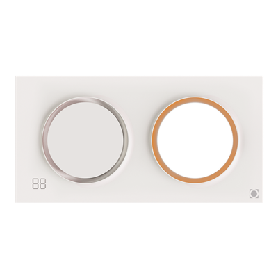 Infinity 6 in 1 Premium Slimline LED Bathroom Heater 25W Tri Color White - 56010