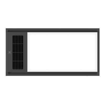 Tropix 4 in 1 Standarad Slimline LED Bathroom Heater 25W Tri Color Black - 56018