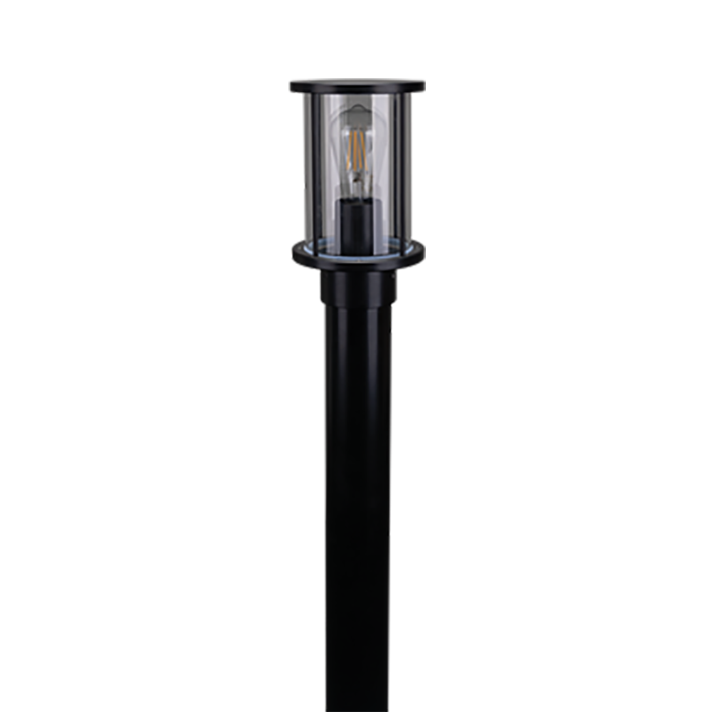 BL-400-KIT Bollard Light KIT W150mm Clear Black Aluminium - 10682
