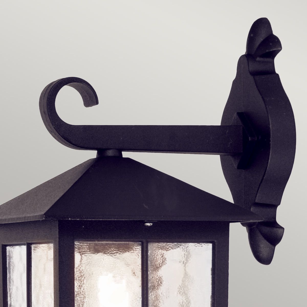 Winchester 335mm Wall Down Lantern Black - BL18-BLACK
