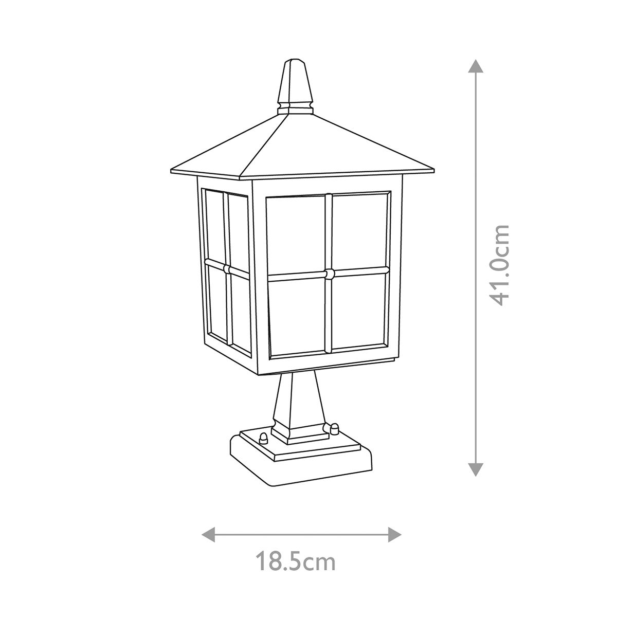 Winchester Pedestal Light Black - BL25-BLACK