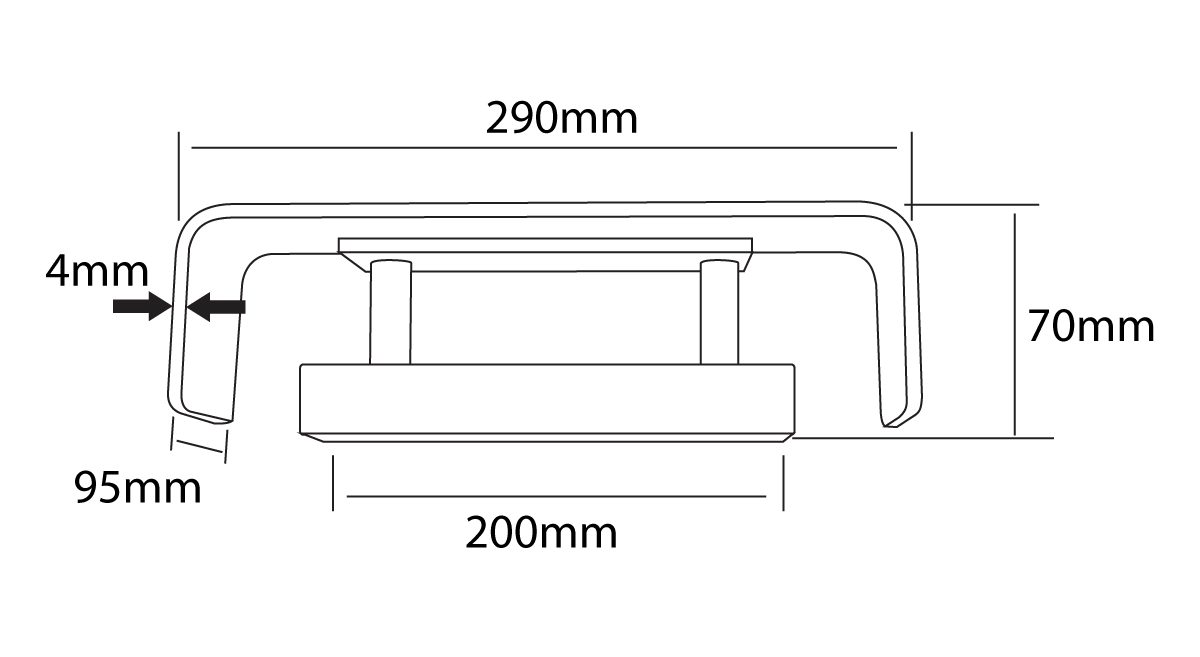 Brooks LED Wall Light 12W 3000K White - SI A/BROOKS/12W/WH