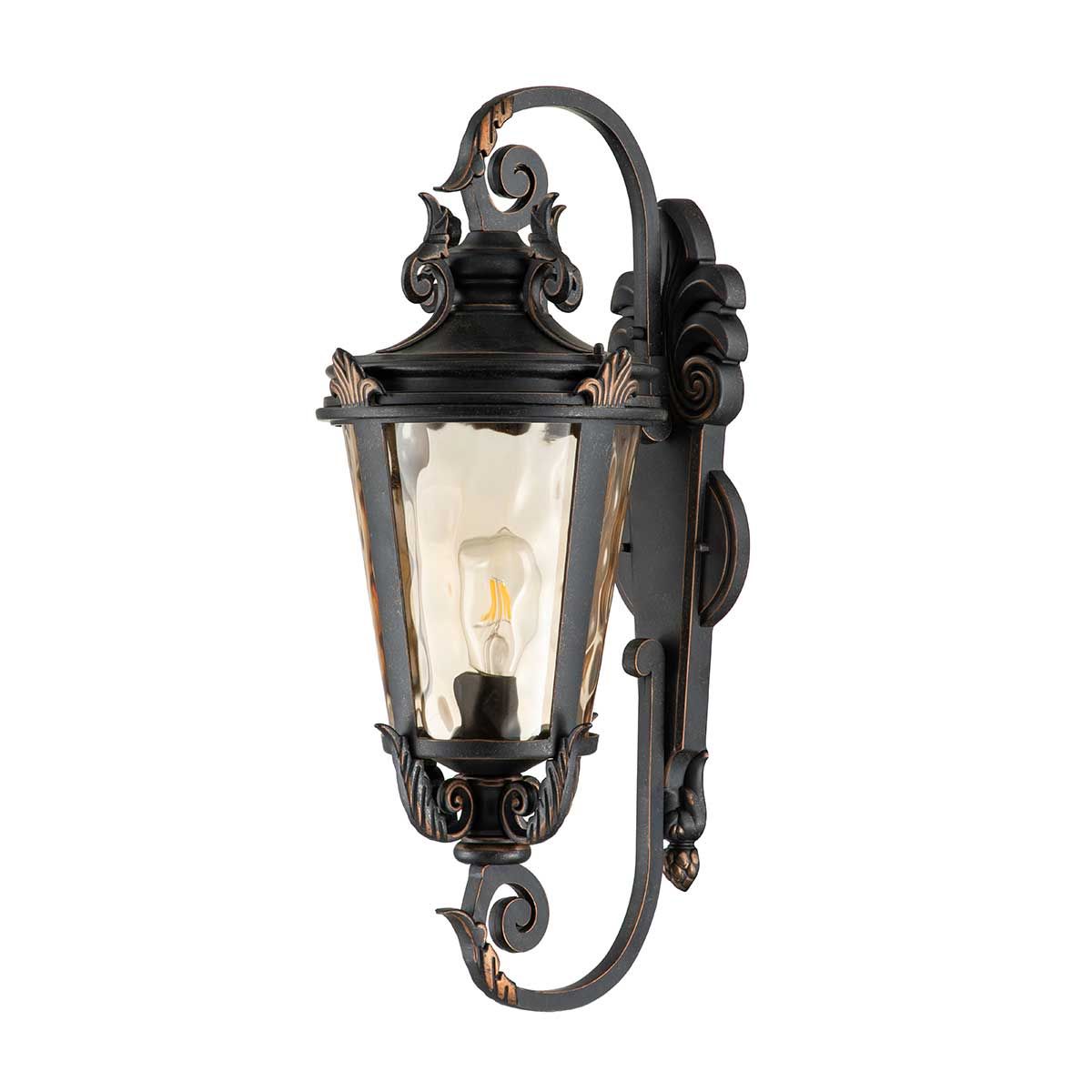 Baltimore Large Wall Lantern Weathered Bronze - BT1-L