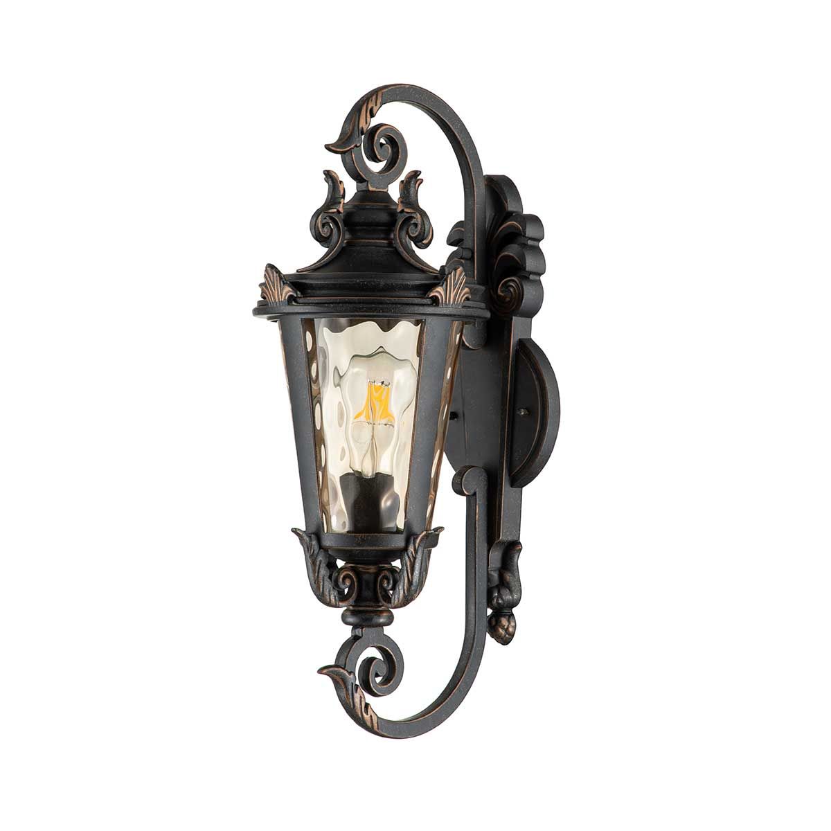 Baltimore Medium Wall Lantern Weathered Bronze - BT1-M