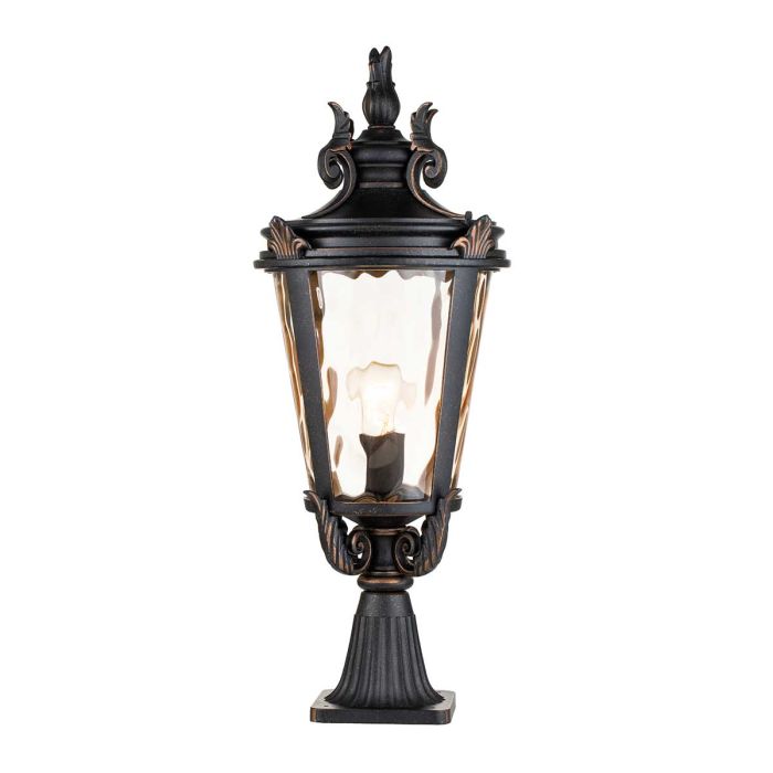 Baltimore Large Pedestal Light Weathered Bronze - BT3-L