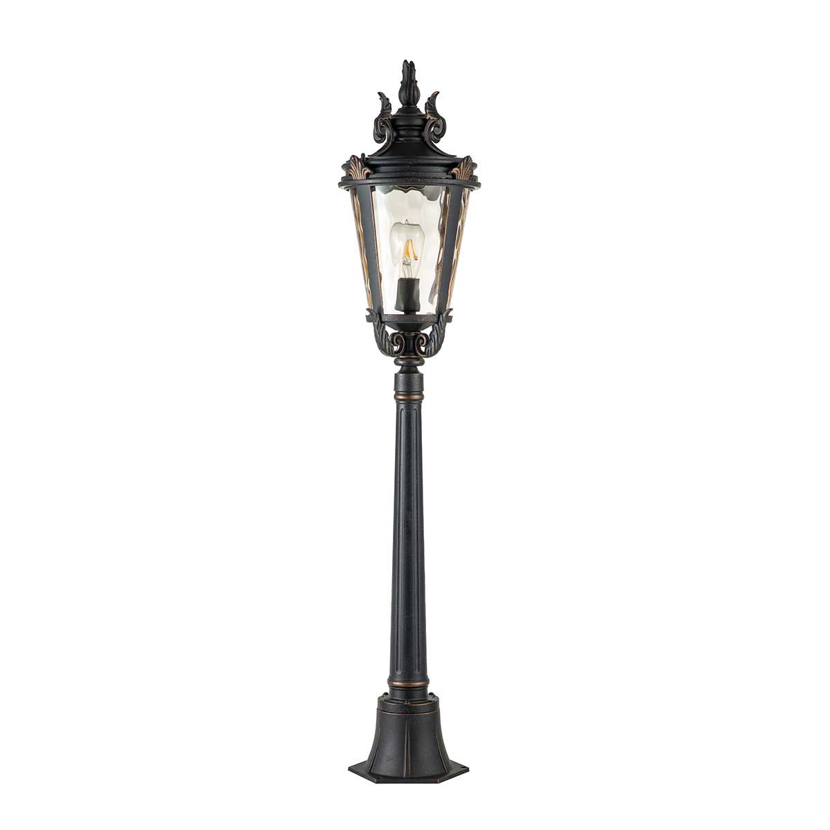 Baltimore Medium Post Light Weathered Bronze - BT4-M