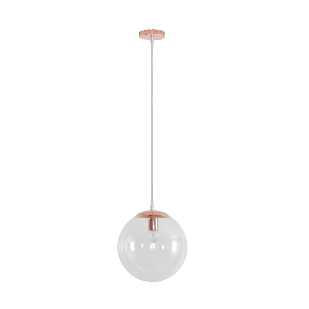 Buy Pendant Lights Australia Bubble Pendant Light W250mm Rose Gold Clear Glass - 31468