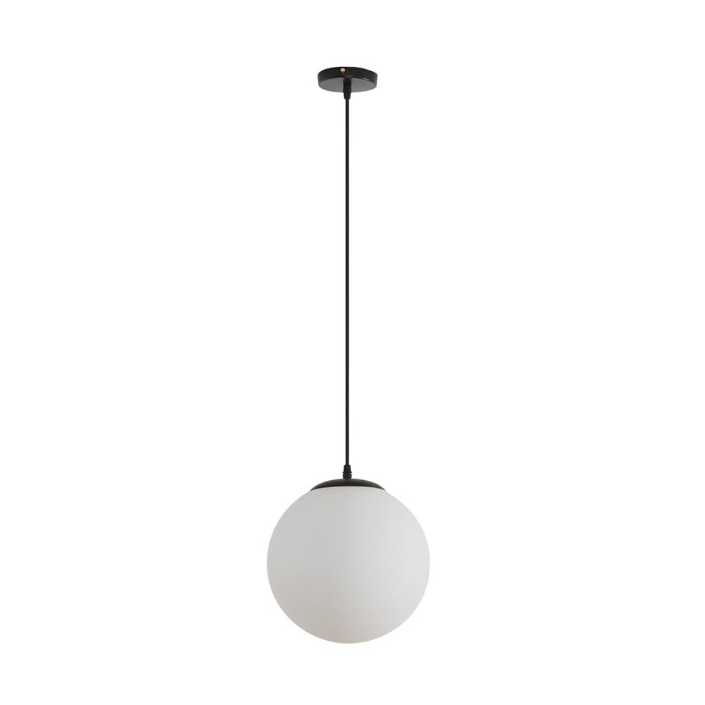 Bubble Pendant Light W250mm Black Opal Glass - 31471