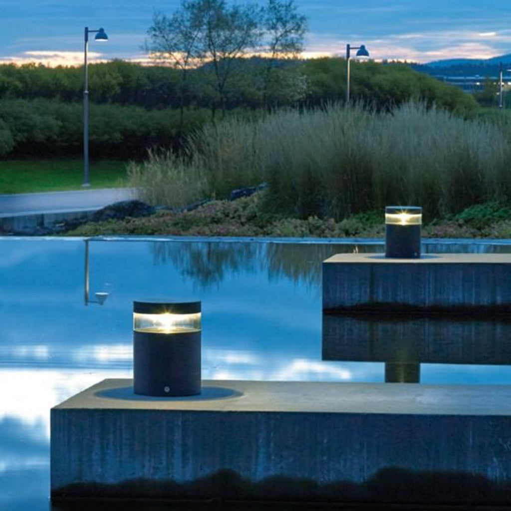 Stavanger Small Bollard Light Aluminium or Graphite