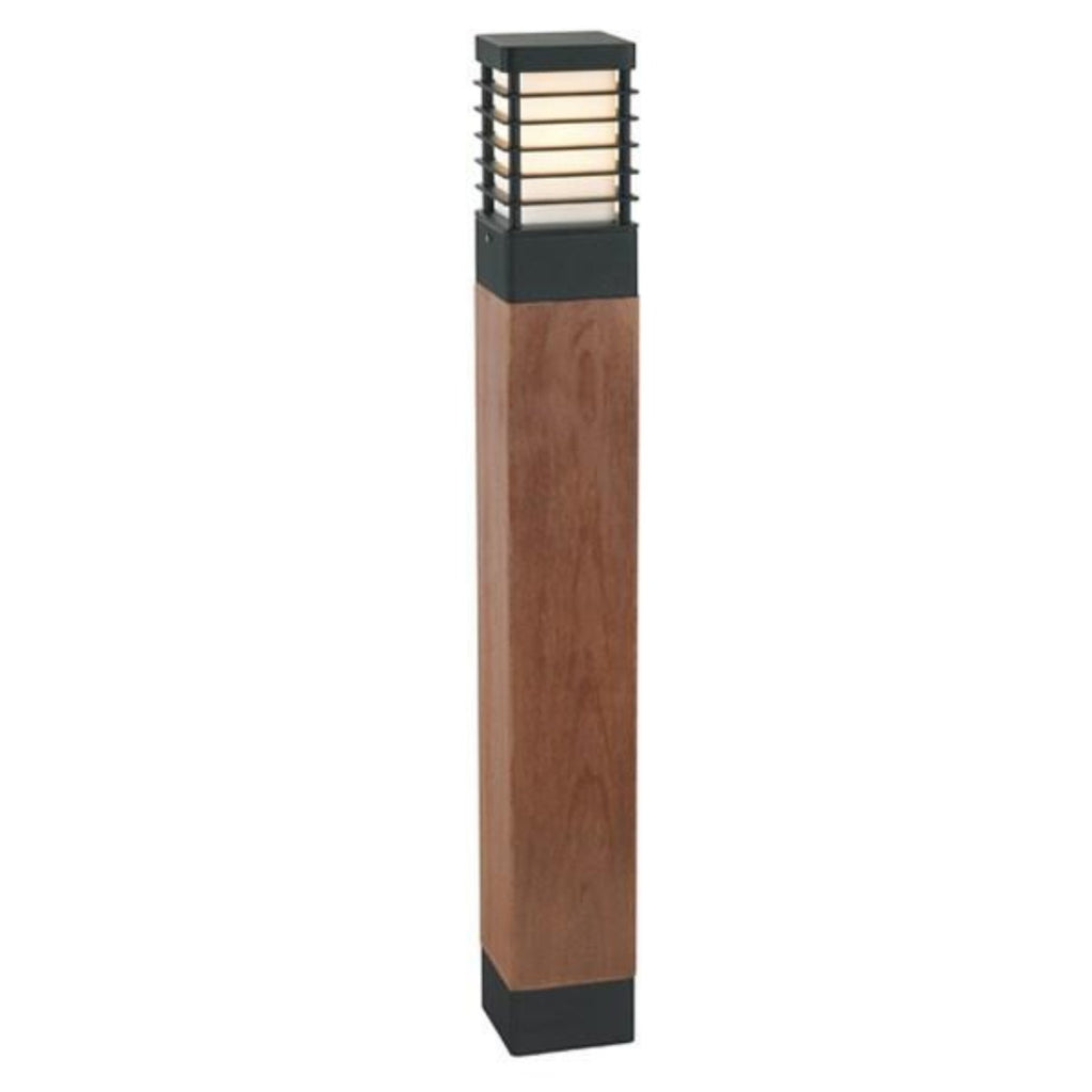 Halmstad 850mm Bollard Light Painted Wood Black - NLYS.1410B