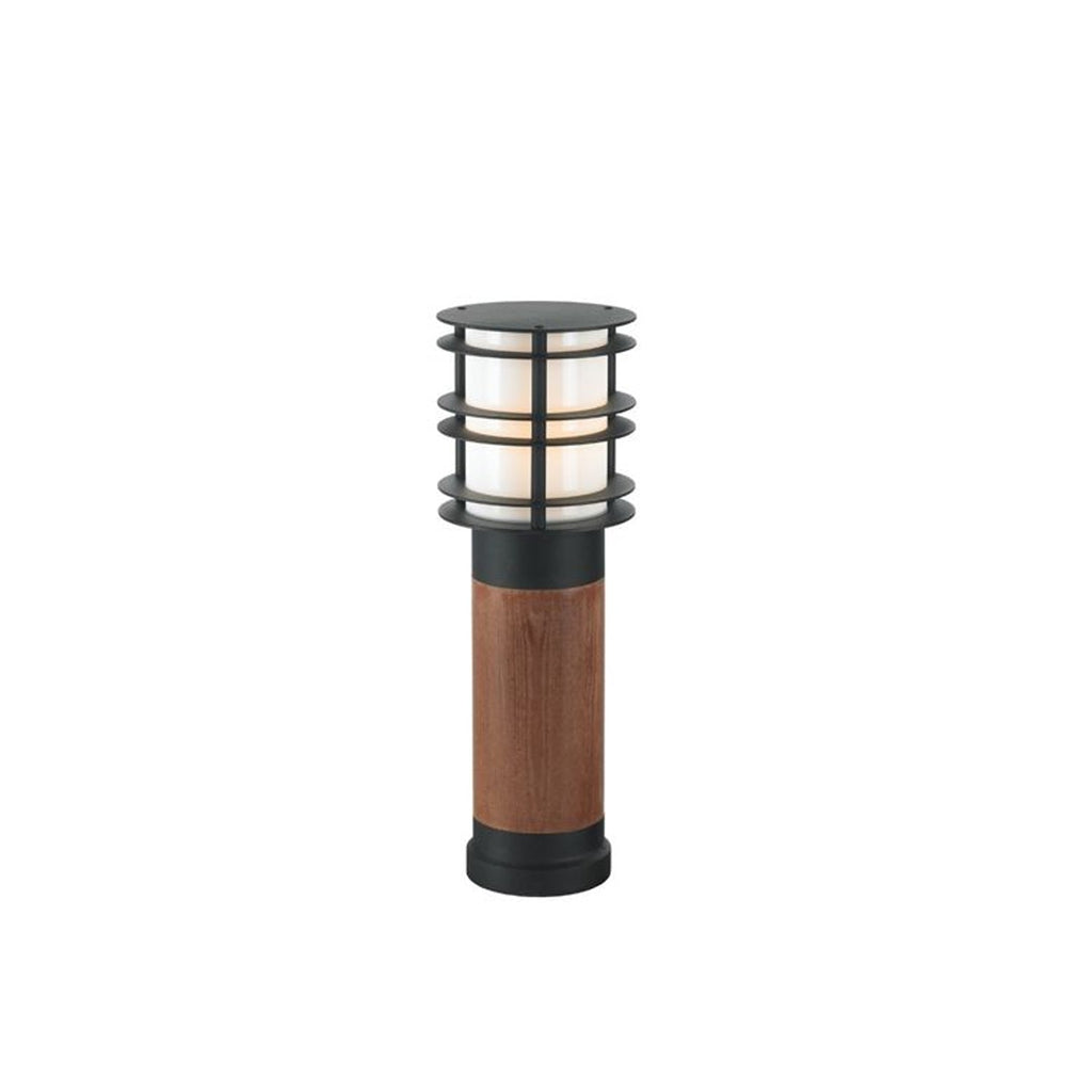 Stockholm 490mm Bollard Light Painted Wood Black - NLYS.1430B