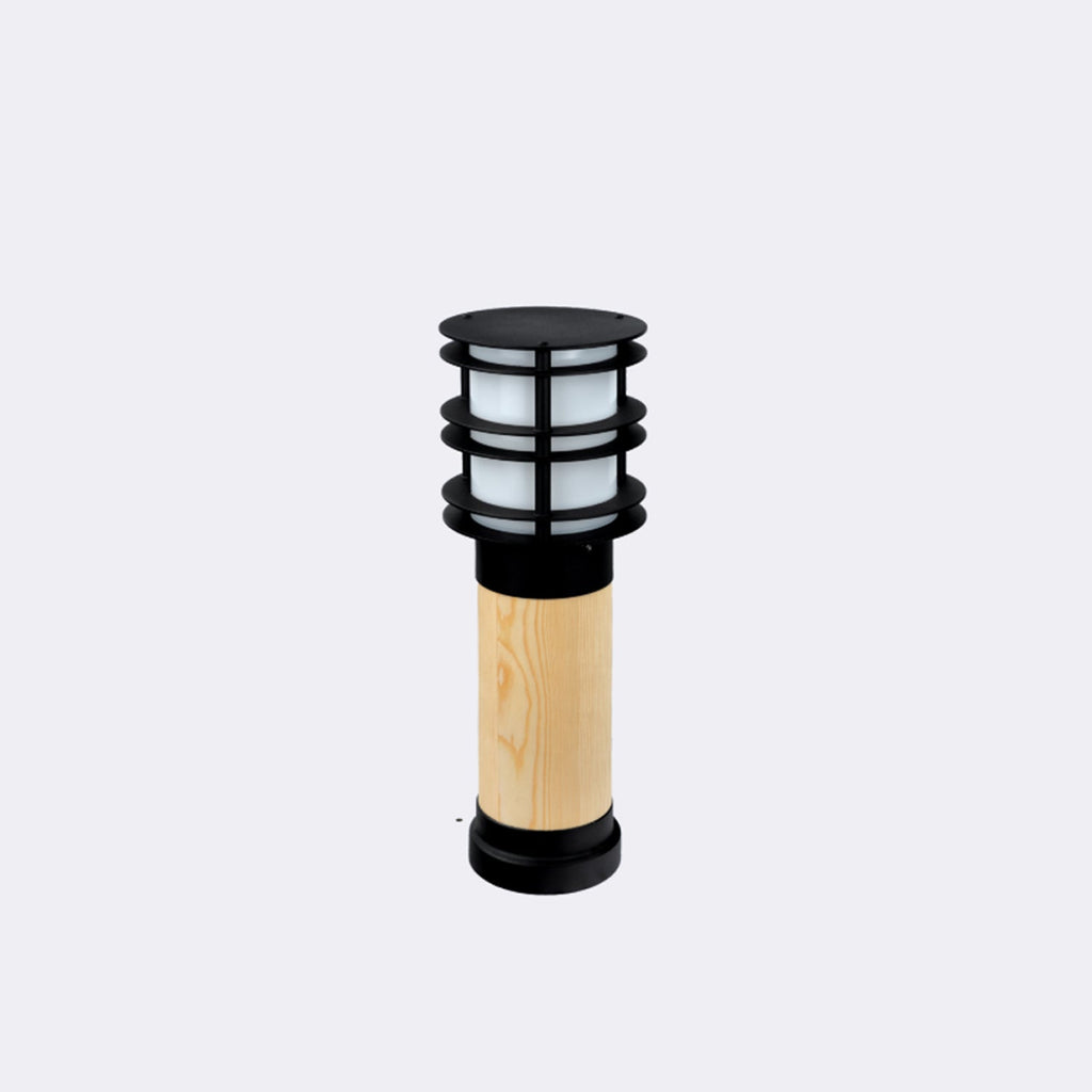 Stockholm 490mm Bollard Light Impregnated Wood Black - NLYS.1433B