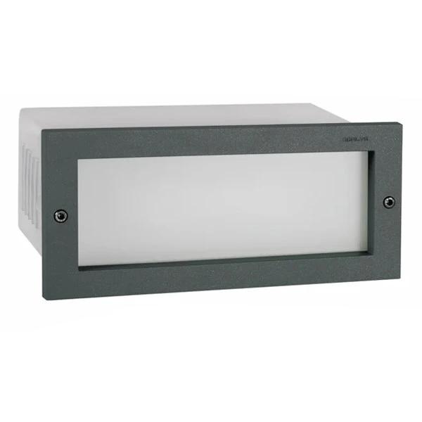 Grimstad Recessed LED Wall Light Aluminium Graphite - NLYS.1546GR