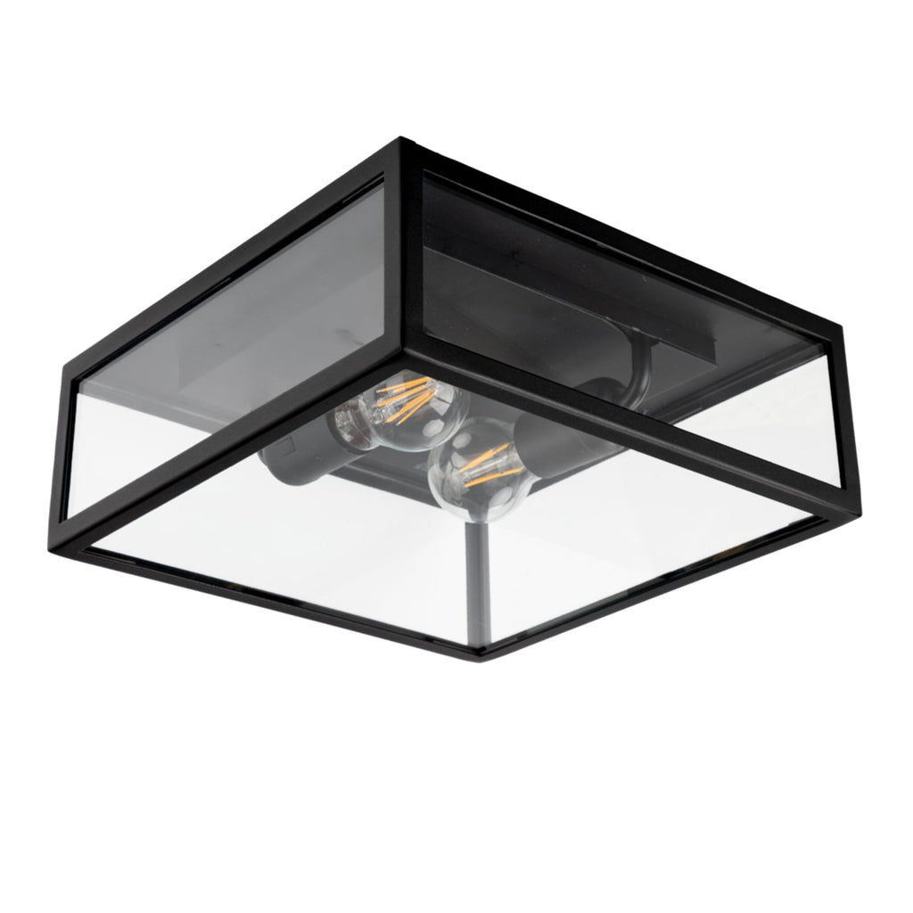 Lofoten Ceiling Light 2 Light Steel Black - NLYS.1945B