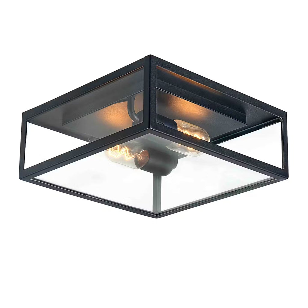 Lofoten Ceiling Light 2 Light Steel Black - NLYS.1945B