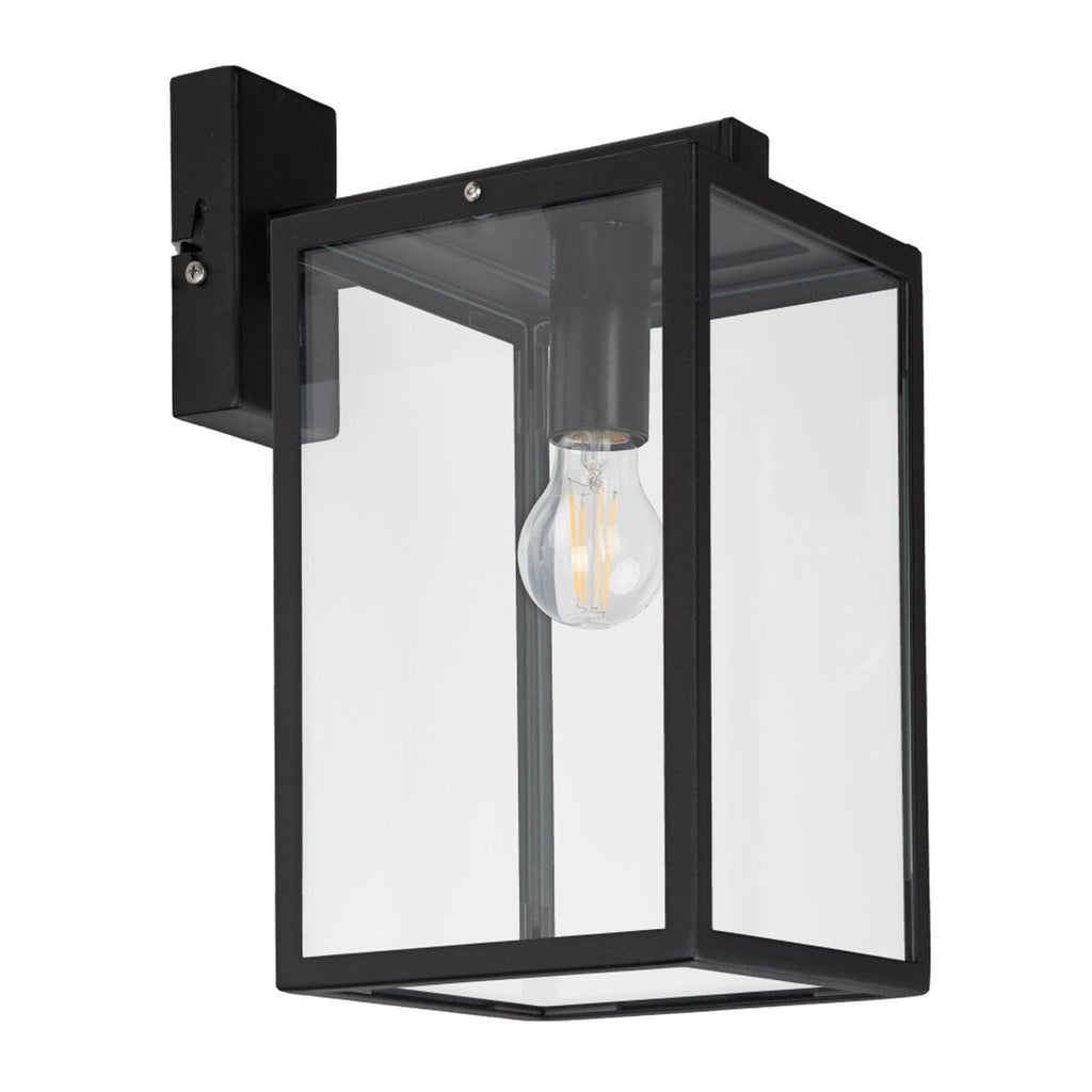 Lofoten Clear Glass Downward Wall Light Steel Black - NLYS.1949B