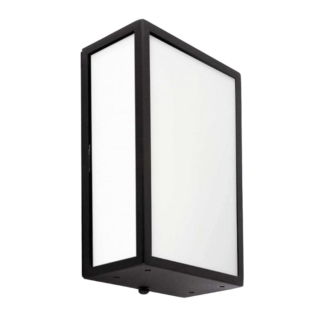 Lofoten Opal Glass Outdoor Flush Wall Light Steel Black - NLYS.1960B