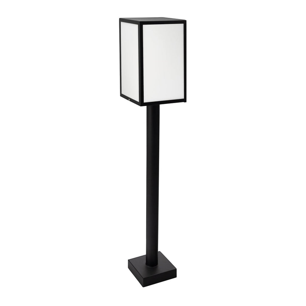 Lofoten Opal Glass Bollard Light Steel Black - NLYS.1966B