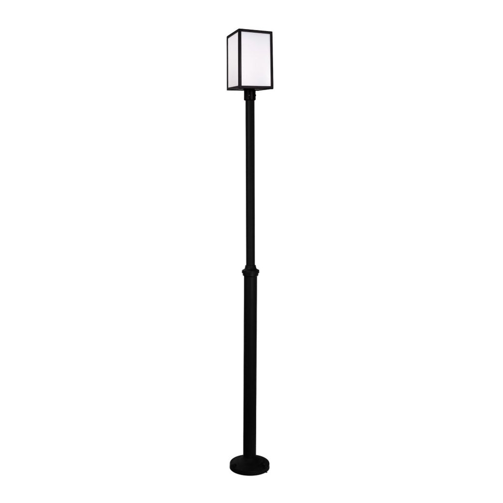 Lofoten Opal Glass Post Light Steel Black - NLYS.1968B