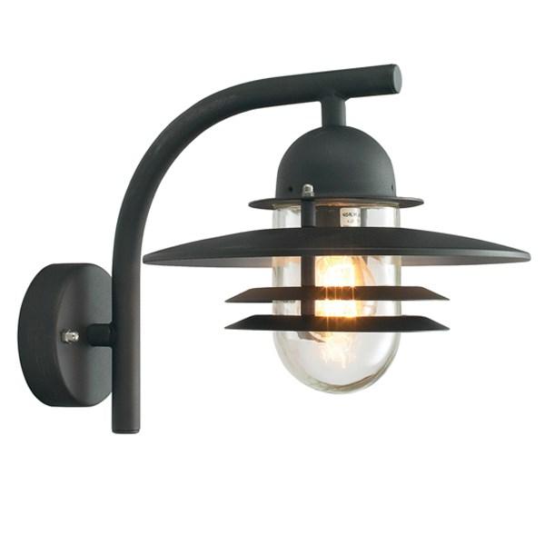 Oslo Outdoor Wall Light Steel Black - NLYS.240B