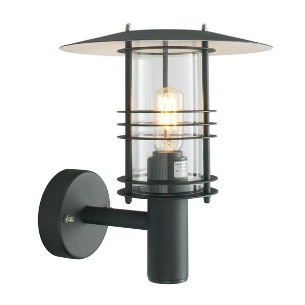 Stockholm Small Outdoor Wall Light Steel Black - NLYS.280B