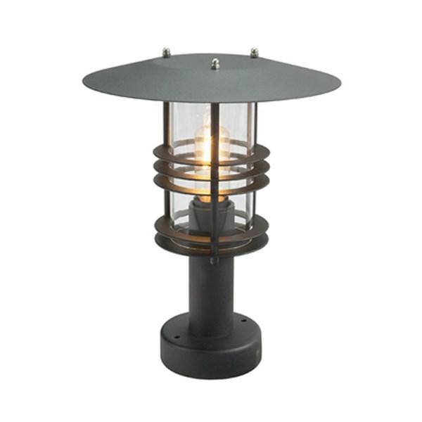 Stockholm Small Clear Glass Pillar Light Steel Black - NLYS.284B