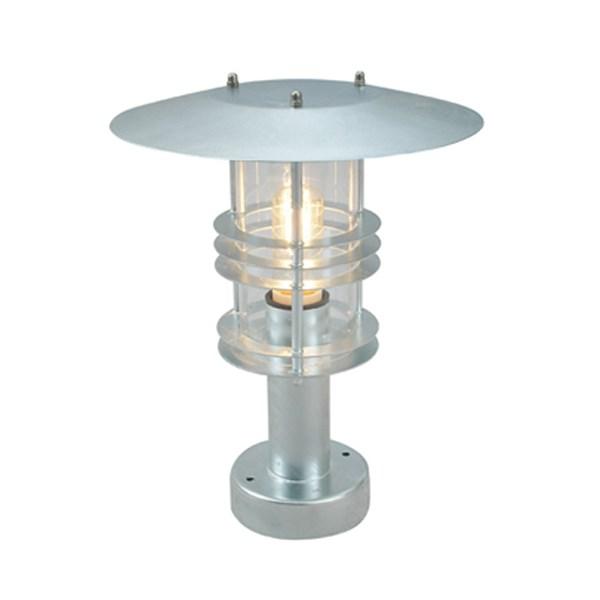 Stockholm Small Clear Glass Pillar Light Galvanized Steel - NLYS.284GA