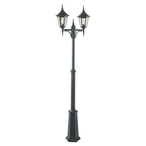 Modena Post Light 2 Light Aluminum Black or White