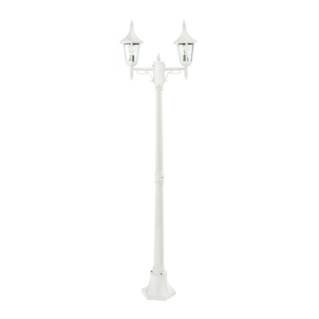 Rimini Post Light 2 Light Aluminum White - NLYS.402W