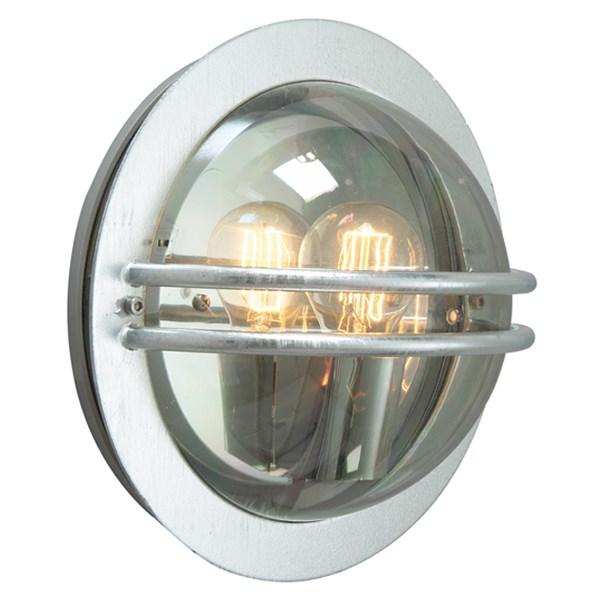 Bremen Clear Glass Wall Light Galvanized Steel - NLYS.630GA