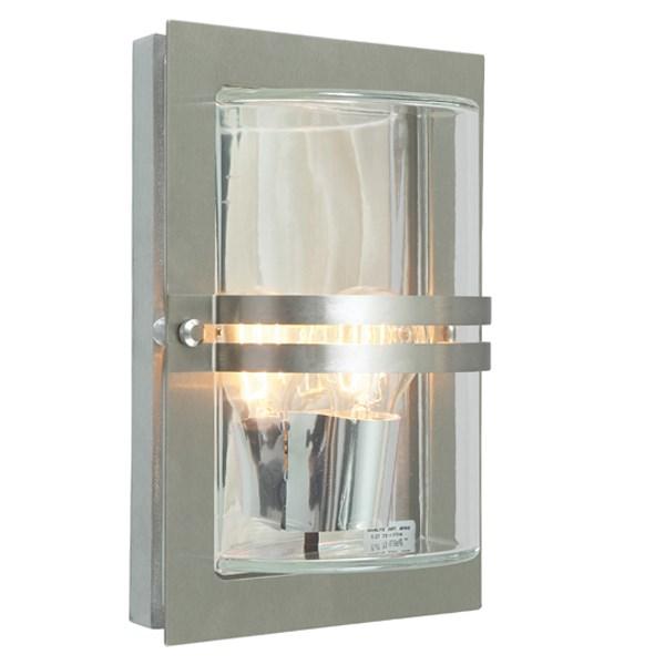 Bern Clear Glass Wall Light Stainless Steel - NLYS.650ST