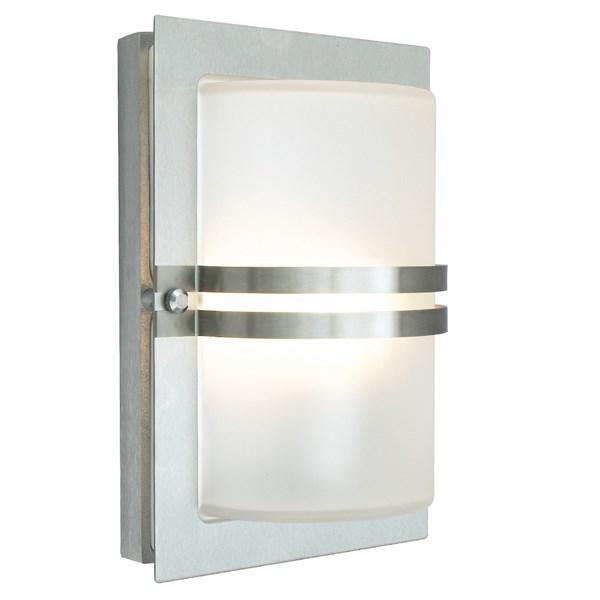 Basel Satin Glass LED Wall Light Stainless Steel 5.2W 3000K - NLYS.668ST