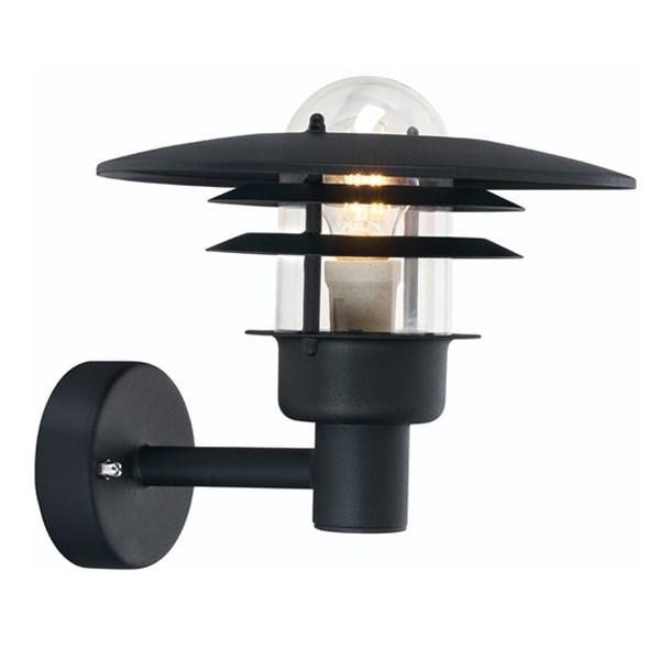 Larvik Outdoor Wall Light Steel Black - NLYS.690B