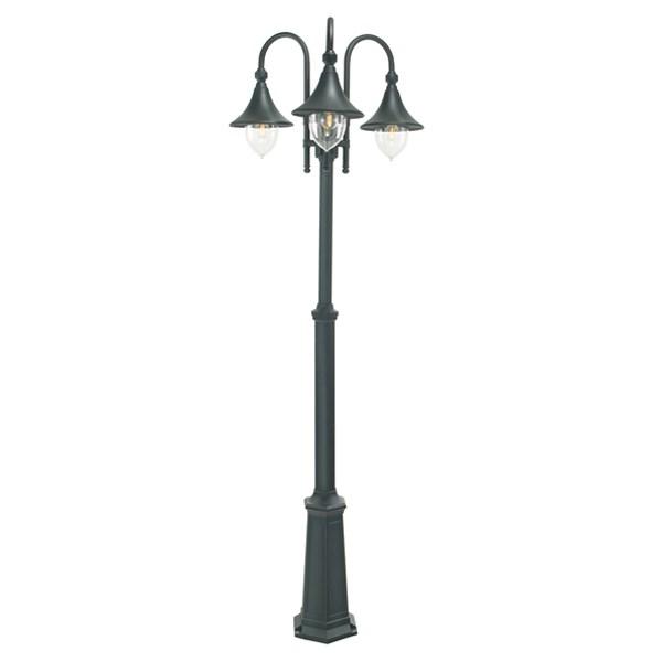 Firenze Post Light 3 Light Aluminum Black or White