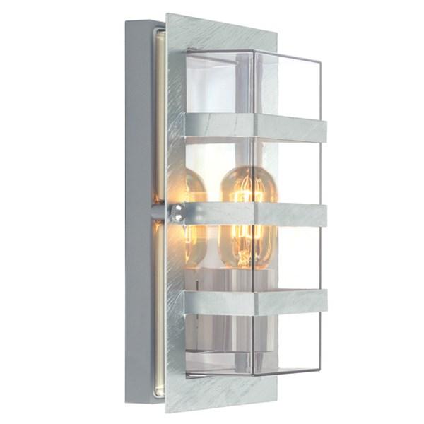 Boden Clear Glass Wall Light Galvanized Steel - NLYS.862GA