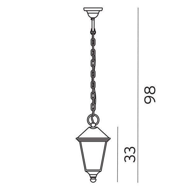 London Small Pendant Light Aluminium Black - NLYS.481A/B