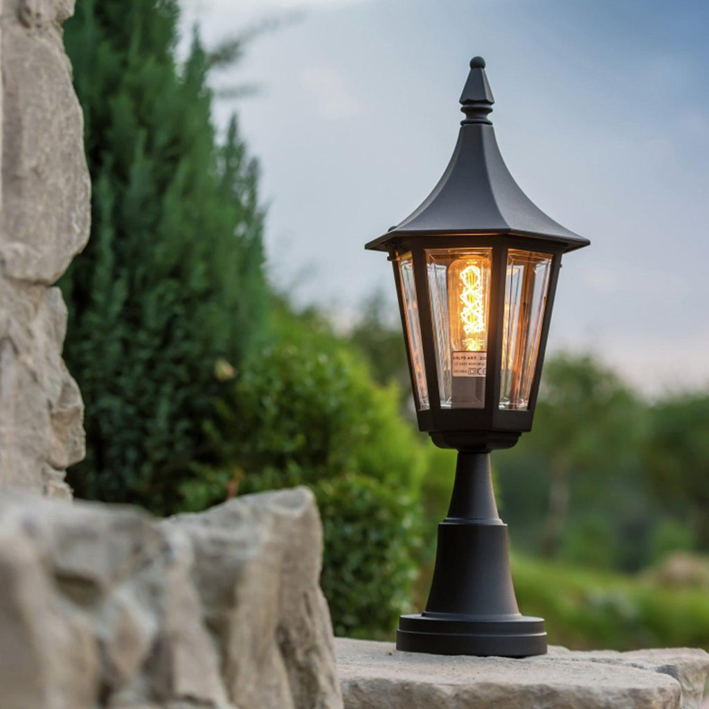 Rimini Pillar Light Aluminum Black - NLYS.250B