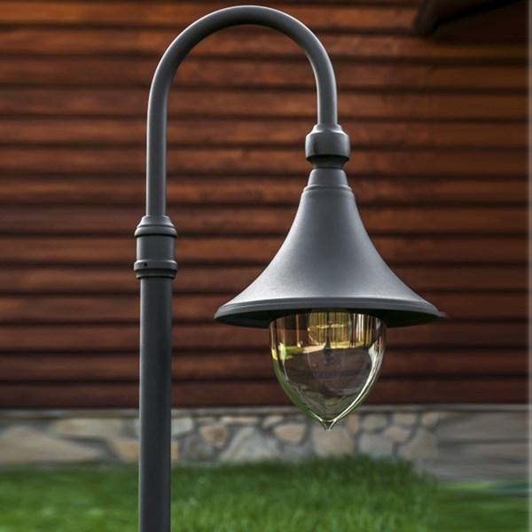 Firenze Post Light Aluminum Black or White