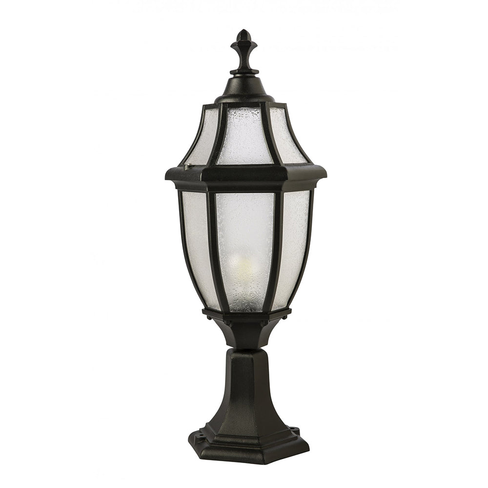 Buy Pillar & Pedestal Lights Australia Fiorentino Lighting - CARDO 1 Light Pillar Mount Black