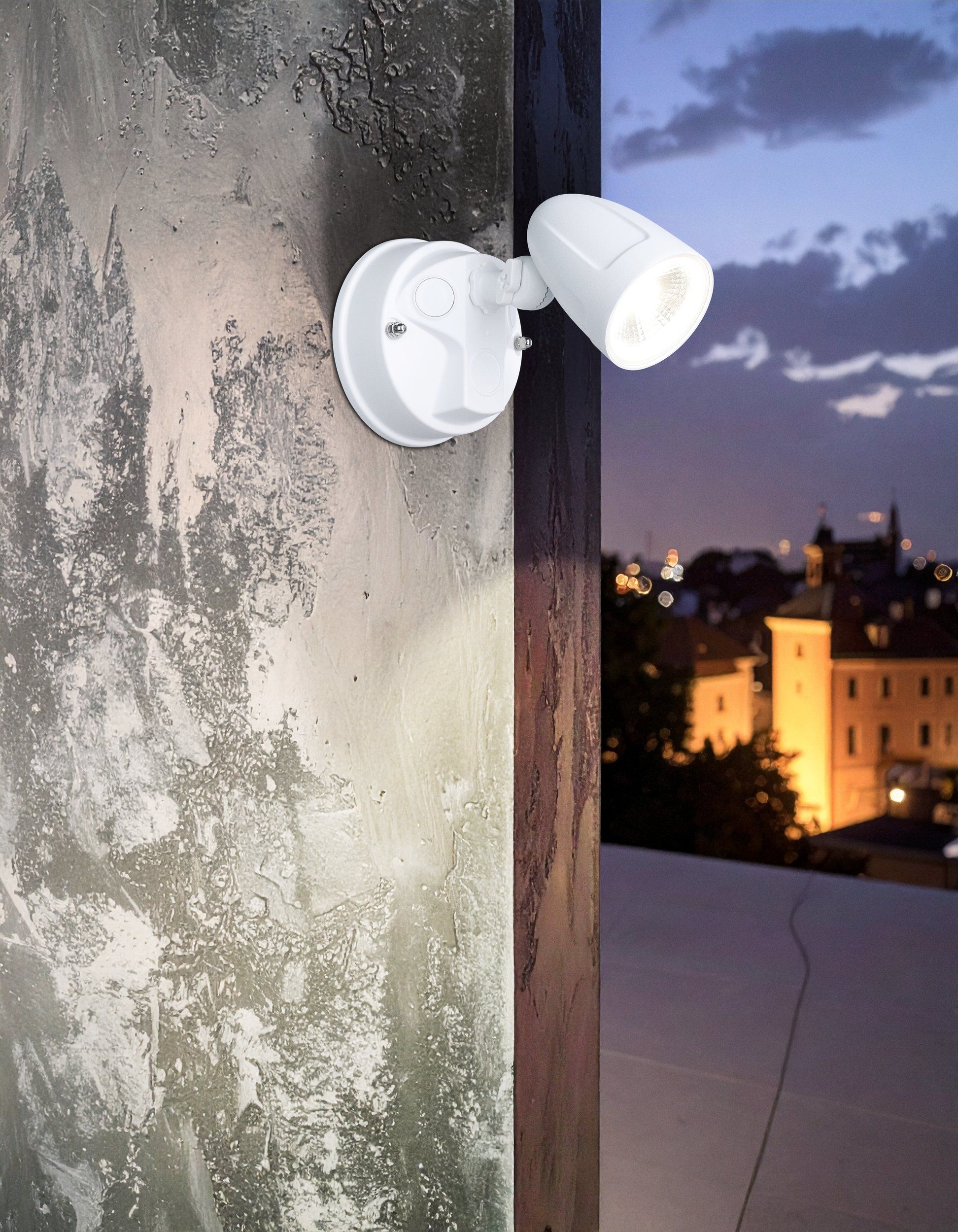 Chopper II LED Security Wall Light 15W Tri Colour White - 206534