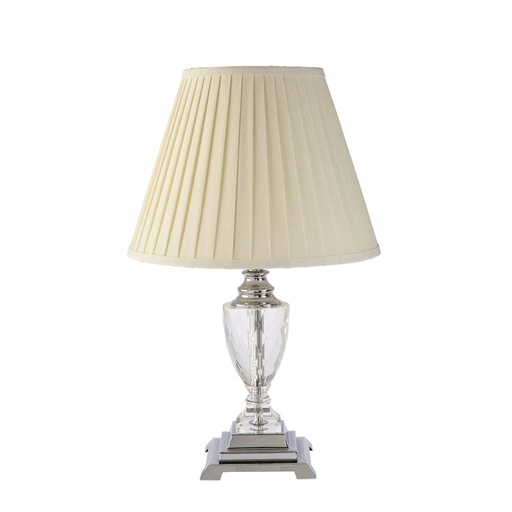 Fiorentino Lighting - POTENZA 1 Light Crystal Table Lamp Beige