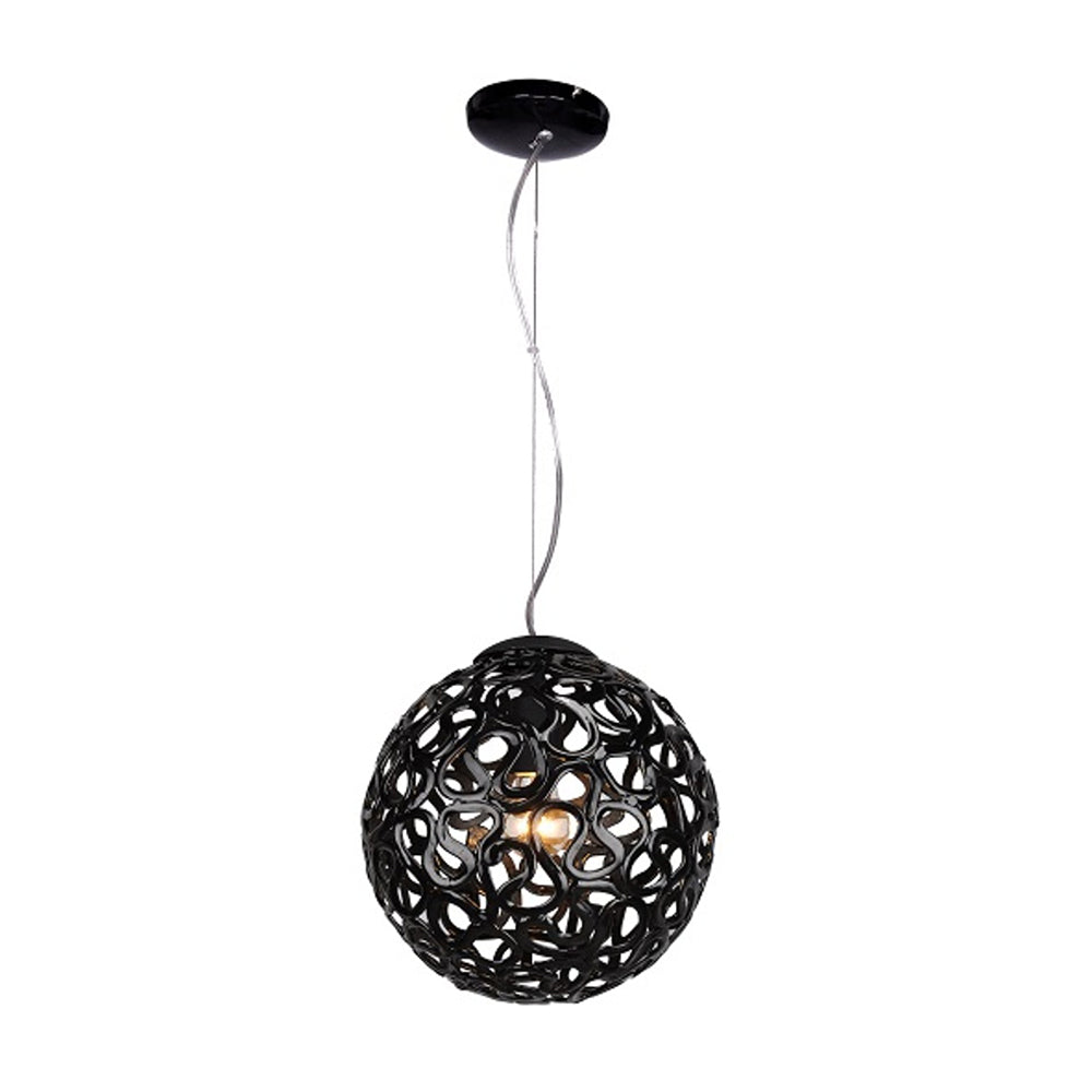 Buy Pendant Lights Australia Fiorentino Lighting - OREGON 1 Light Pendant 300mm Black