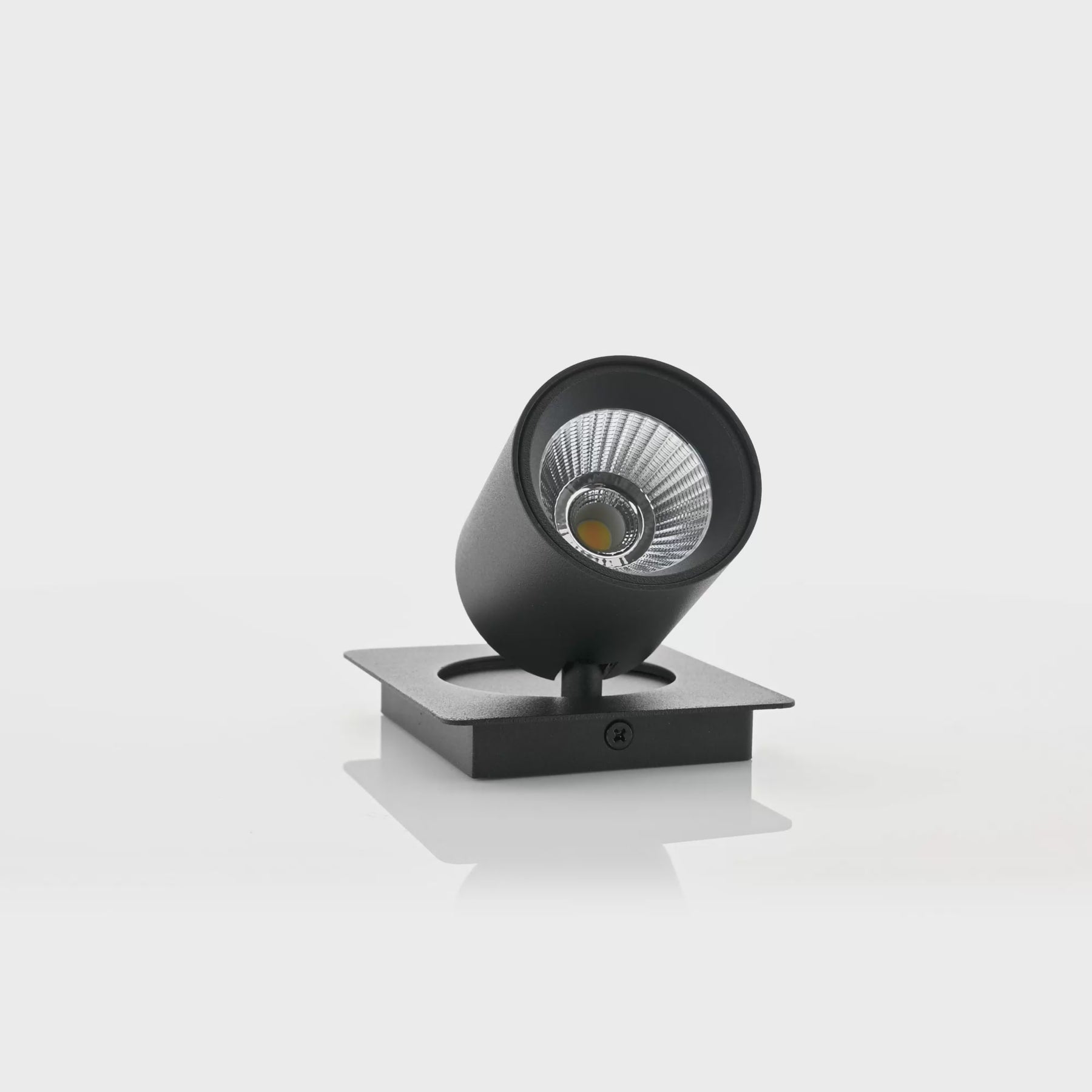 Sbarra LED Single Adjustable Spotlight 8W Tri Colour Black - HV4003T-1-BLK