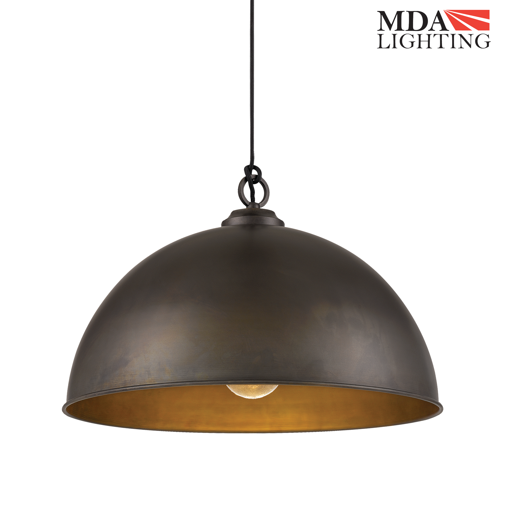 Cassidy Large Pendant Light Weathered Iron - MDACAS1LWI